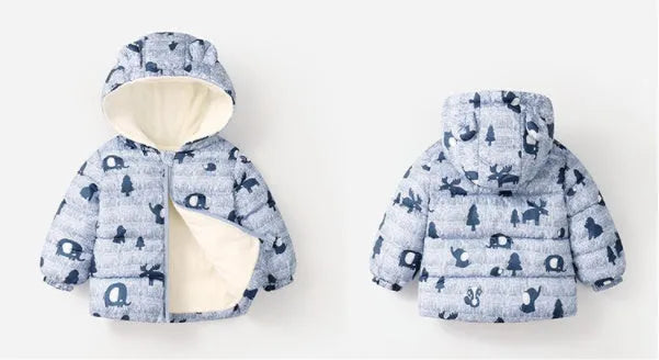 Off-season New Autumn And Winter Children's Light Hooded BabyCotton Jacket - Enfance-Heureuse