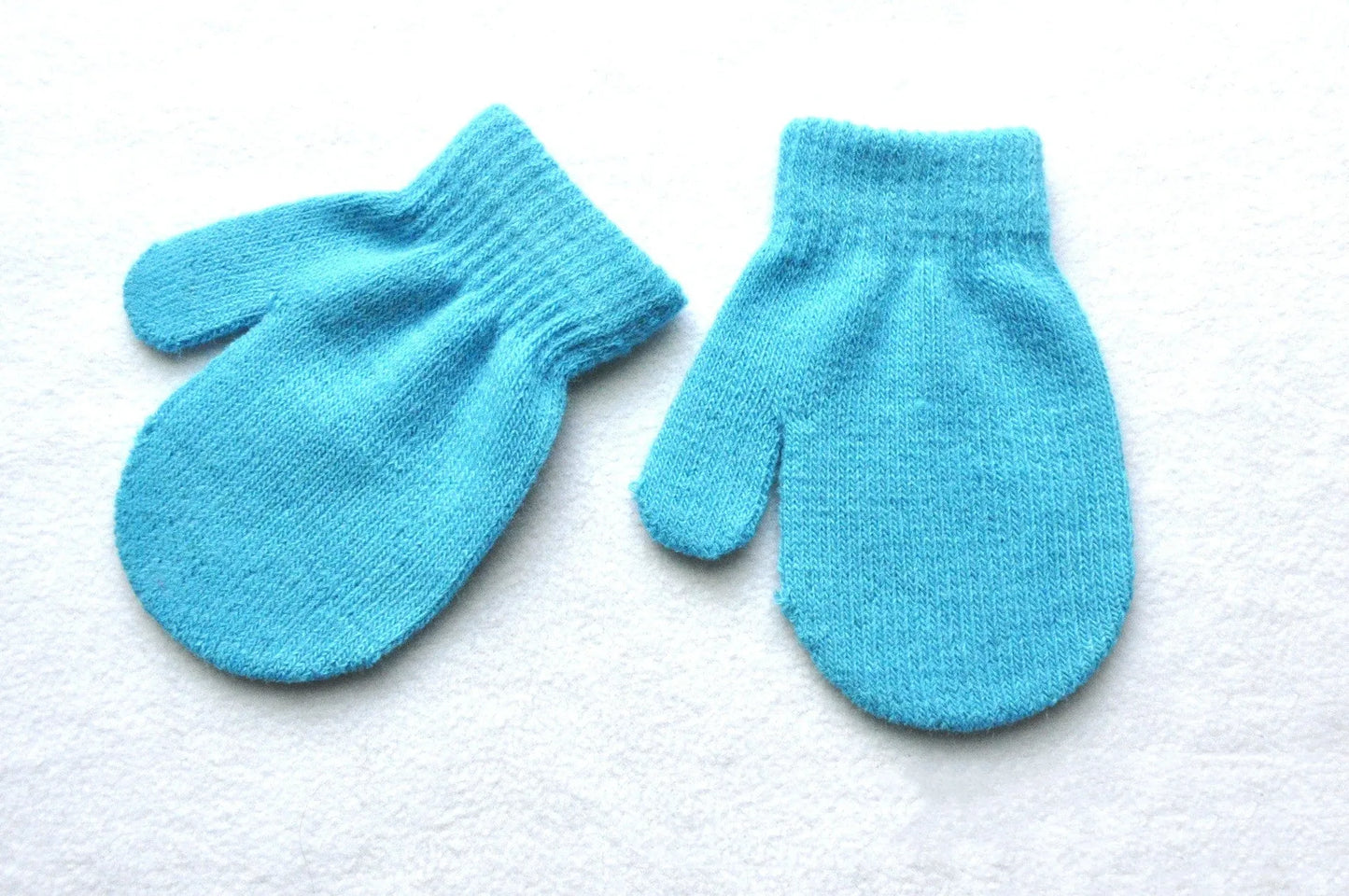 Children's Winter Warm Gloves Knitted Bag Baby Gloves - Enfance-Heureuse