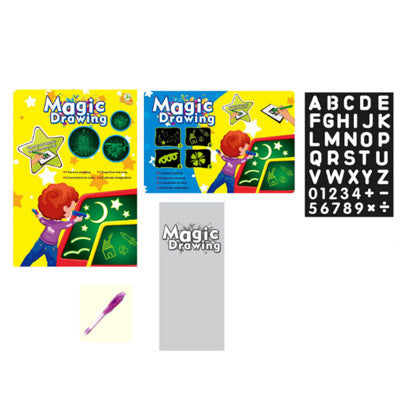 Educational Toy Drawing Pad 3D Magic 8 Light Effects Puzzle Board Sketchpad - Enfance-Heureuse