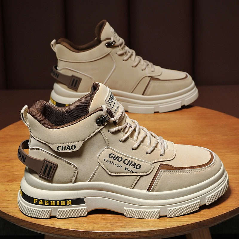 Men's Shoes Breathable High Top Working Wear Shoes Non-slip Casual Boots - Enfance-Heureuse