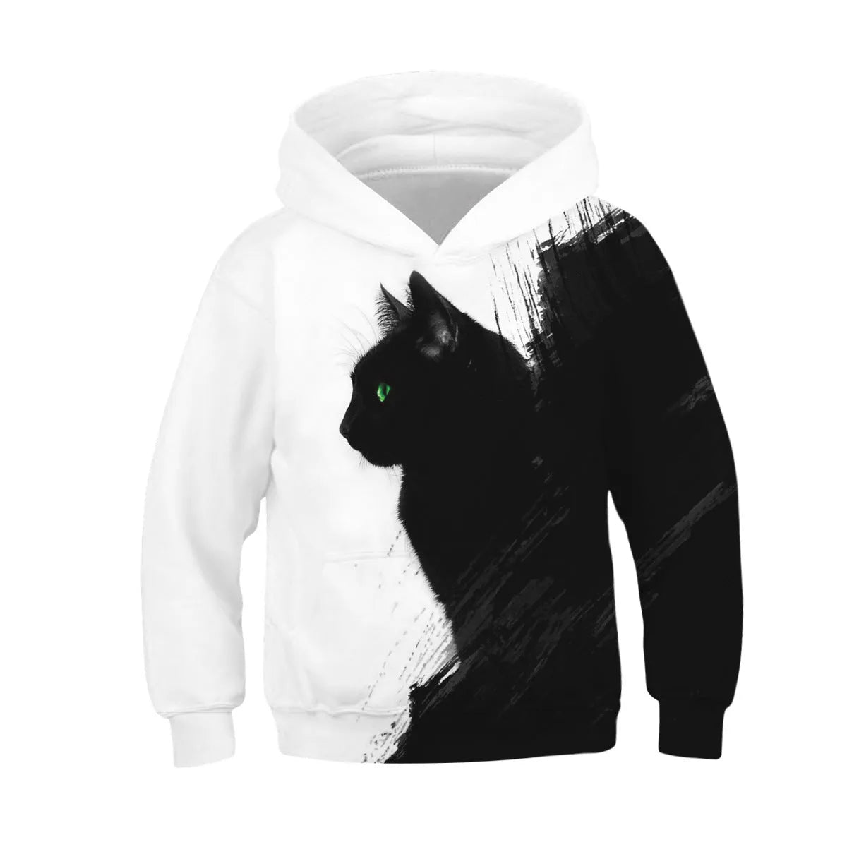 Digital Printing Children's Hooded Long-Sleeved Sweater - Enfance-Heureuse