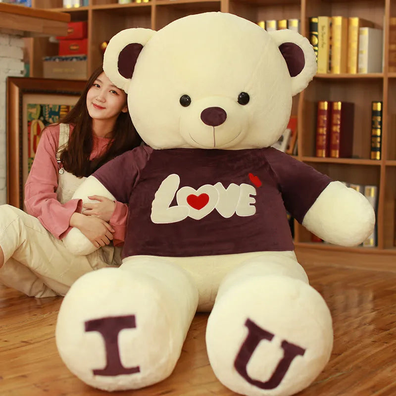 Coeur Oreiller Ours En Peluche Jouet Cadeau du Jour de Valentine - Enfance-Heureuse