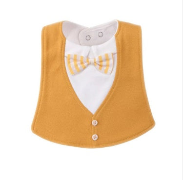 Gentleman Style Bibs Waterproof Baby Bib Novelty Burp Cloths Adjustable Newborn Toddler Infant Accessories - Enfance-Heureuse