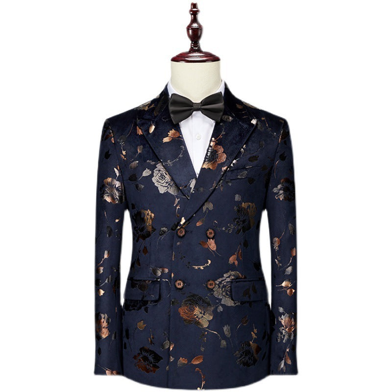 Men's Business Creative Printed Tie Suit Set - Enfance-Heureuse