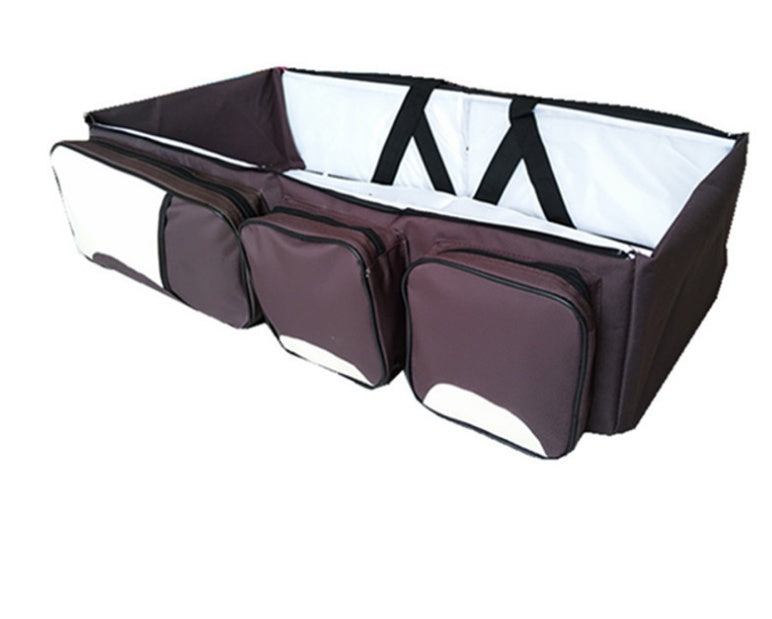New multi function Mommy bag type baby portable bed folding sleeping basket outdoors baby sleeping baby - Enfance-Heureuse