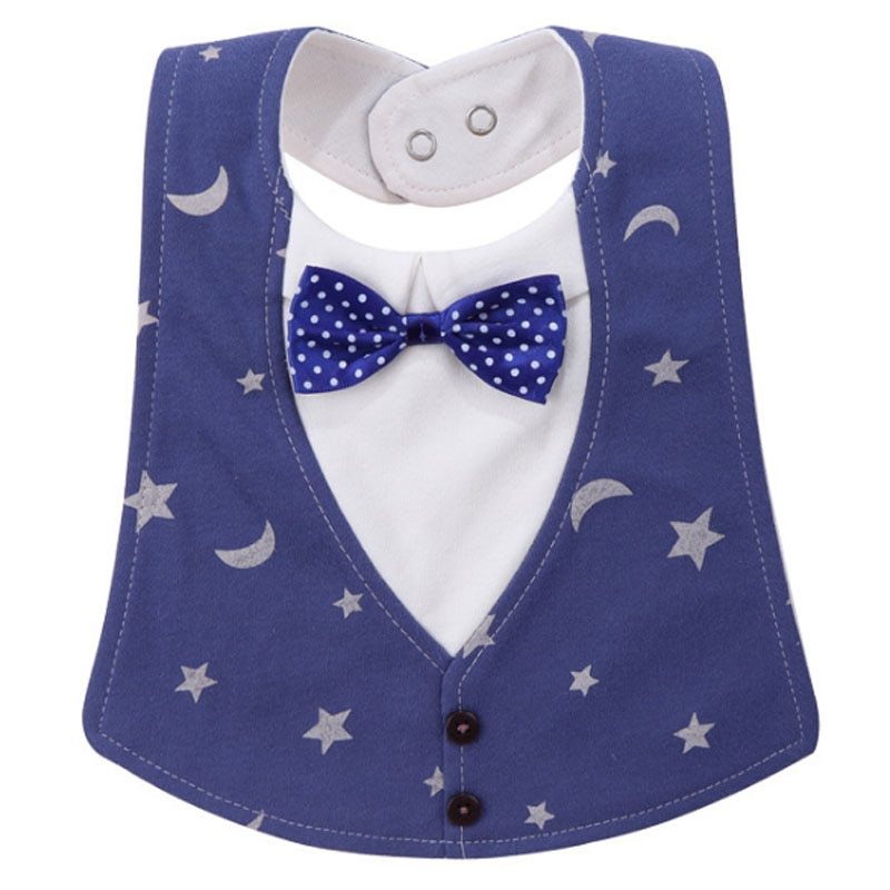 Gentleman Style Bibs Waterproof Baby Bib Novelty Burp Cloths Adjustable Newborn Toddler Infant Accessories - Enfance-Heureuse