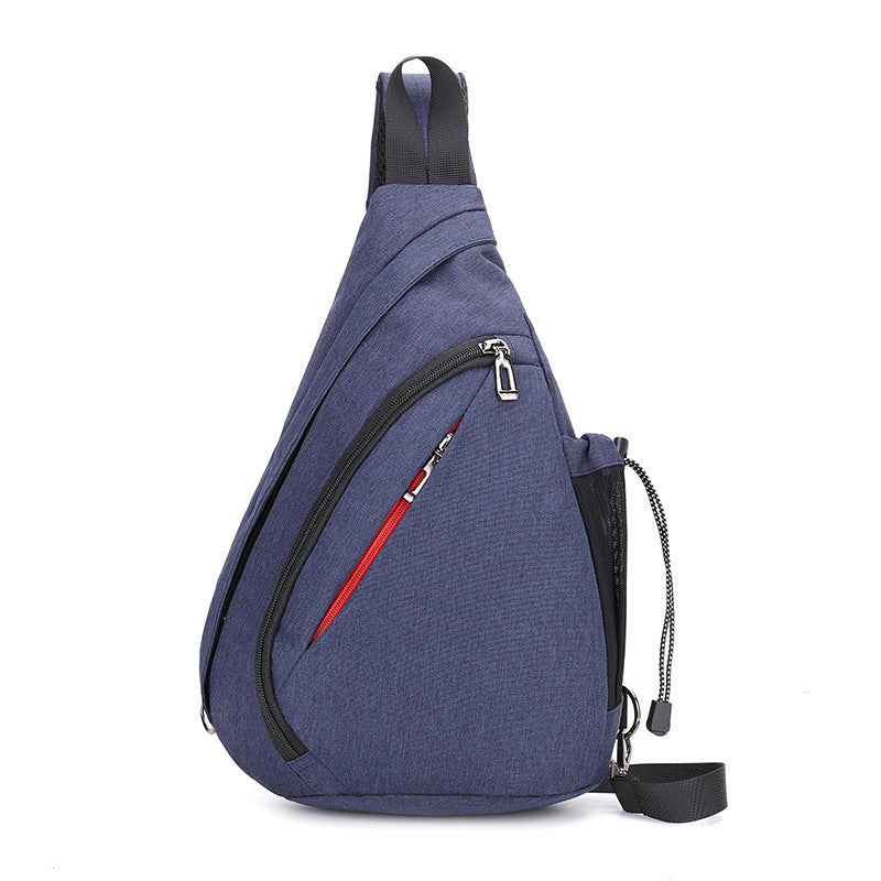 New mens close-fitting simple chest bag, leisure sports digital storage bag, multi-function messenger bag, one dropshipping - Enfance-Heureuse