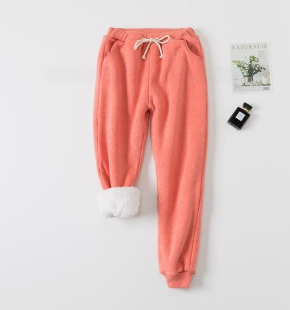 Lamb velvet padded sweatpants - Enfance-Heureuse