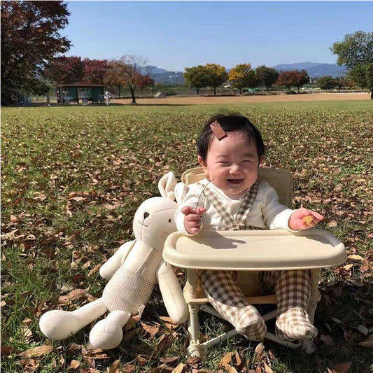 Children Portable Safety Camping Dining Chair Folding Baby Dining Table And Chair Outdoor Folding Multifunctional Infant Feeding - Enfance-Heureuse