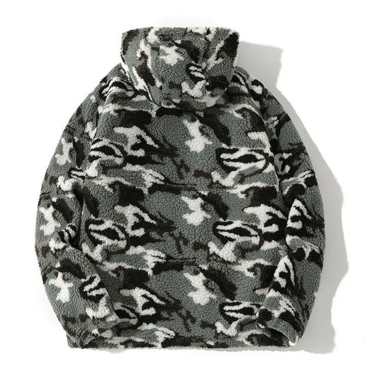 Lamb Velvet Jacket Coat Autumn And Winter Fashion Stitching Loose And Warm - Enfance-Heureuse