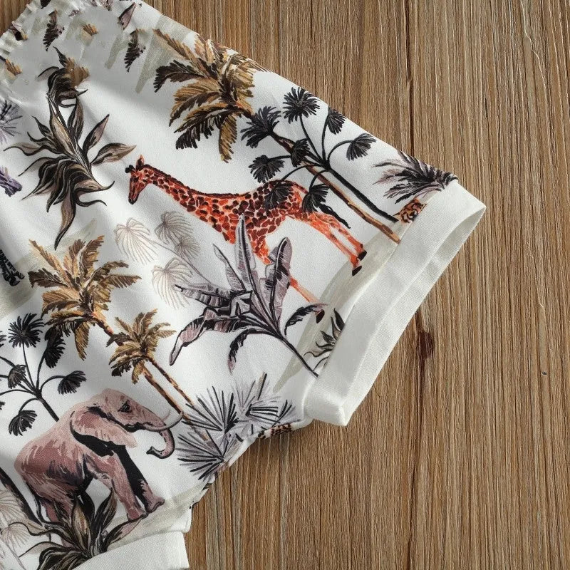 Casual Baby Boy Short Sleeve Suit - Enfance-Heureuse