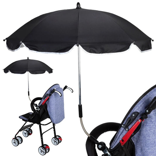 360 Degrees Pram Umbrellas Cart Accessories Adjustable Stroller Umbrella - Enfance-Heureuse
