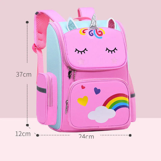 Childrens School Bags Primary School Students Grades 1 to 6 Printing - Enfance-Heureuse