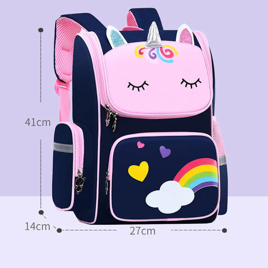 Childrens School Bags Primary School Students Grades 1 to 6 Printing - Enfance-Heureuse