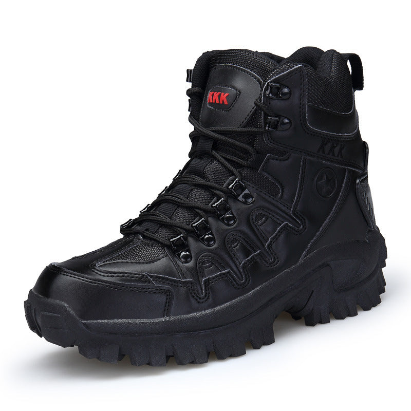MARSON Men Military Boots Camouflage Non-Slip Combat Tactical Boots Male Breathable Outdoor Climbing Wear-Resisting Mens Shoes - Enfance-Heureuse