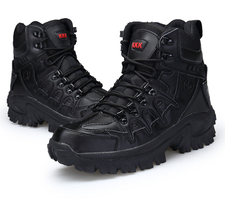 MARSON Men Military Boots Camouflage Non-Slip Combat Tactical Boots Male Breathable Outdoor Climbing Wear-Resisting Mens Shoes - Enfance-Heureuse