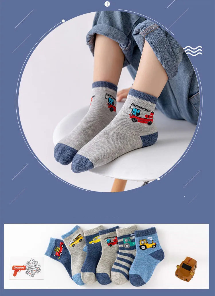 Boys And Girls Baby Cotton Socks Summer Breathable Boat Socks Middle School Children Student Socks - Enfance-Heureuse