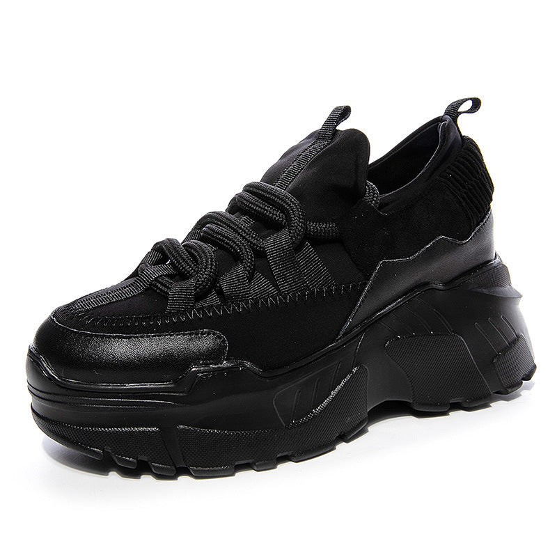 Increased Daddy Shoes White Shoes Women - Enfance-Heureuse