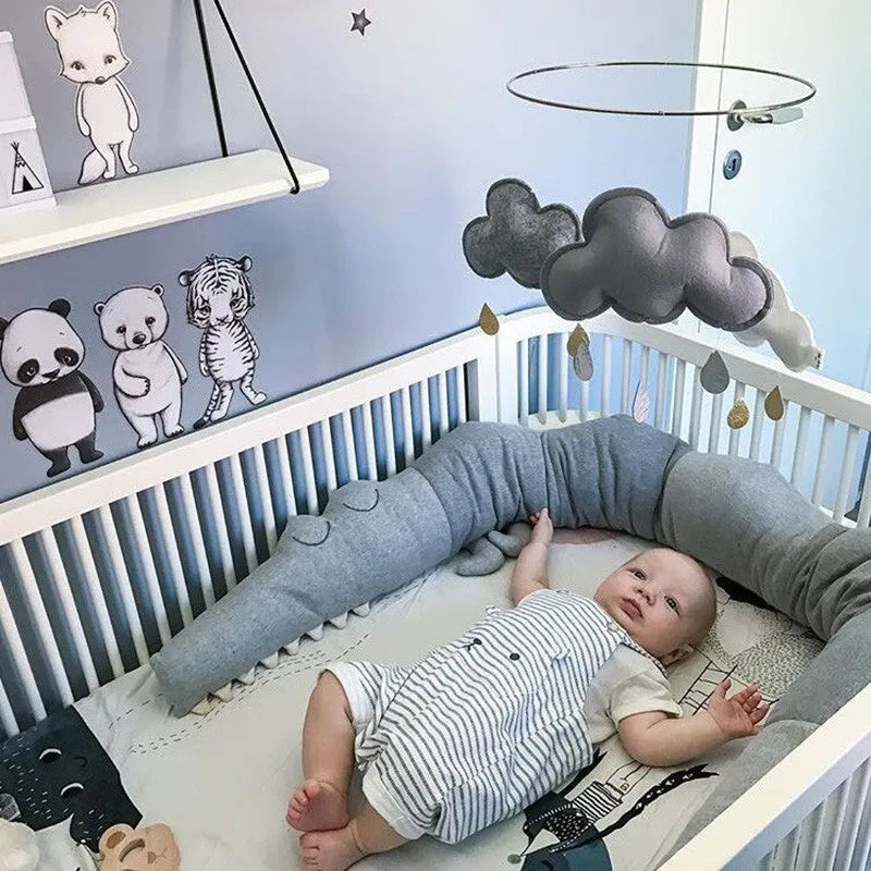 Literie de bébé de Bande Dessinée Bébé Tour de Lit Oreiller Infantile Berceau Enfants Lit Clôture Bébé Décoration Chambre Accessoires - Enfance-Heureuse