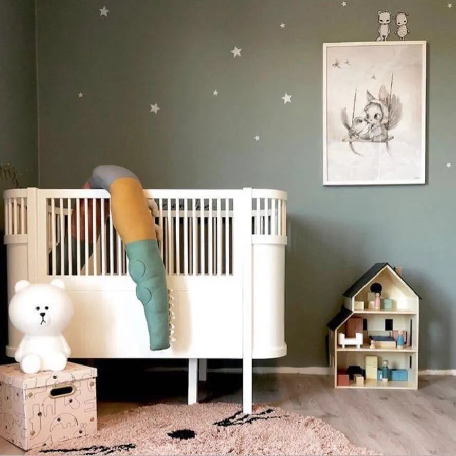 Literie de bébé de Bande Dessinée Bébé Tour de Lit Oreiller Infantile Berceau Enfants Lit Clôture Bébé Décoration Chambre Accessoires - Enfance-Heureuse