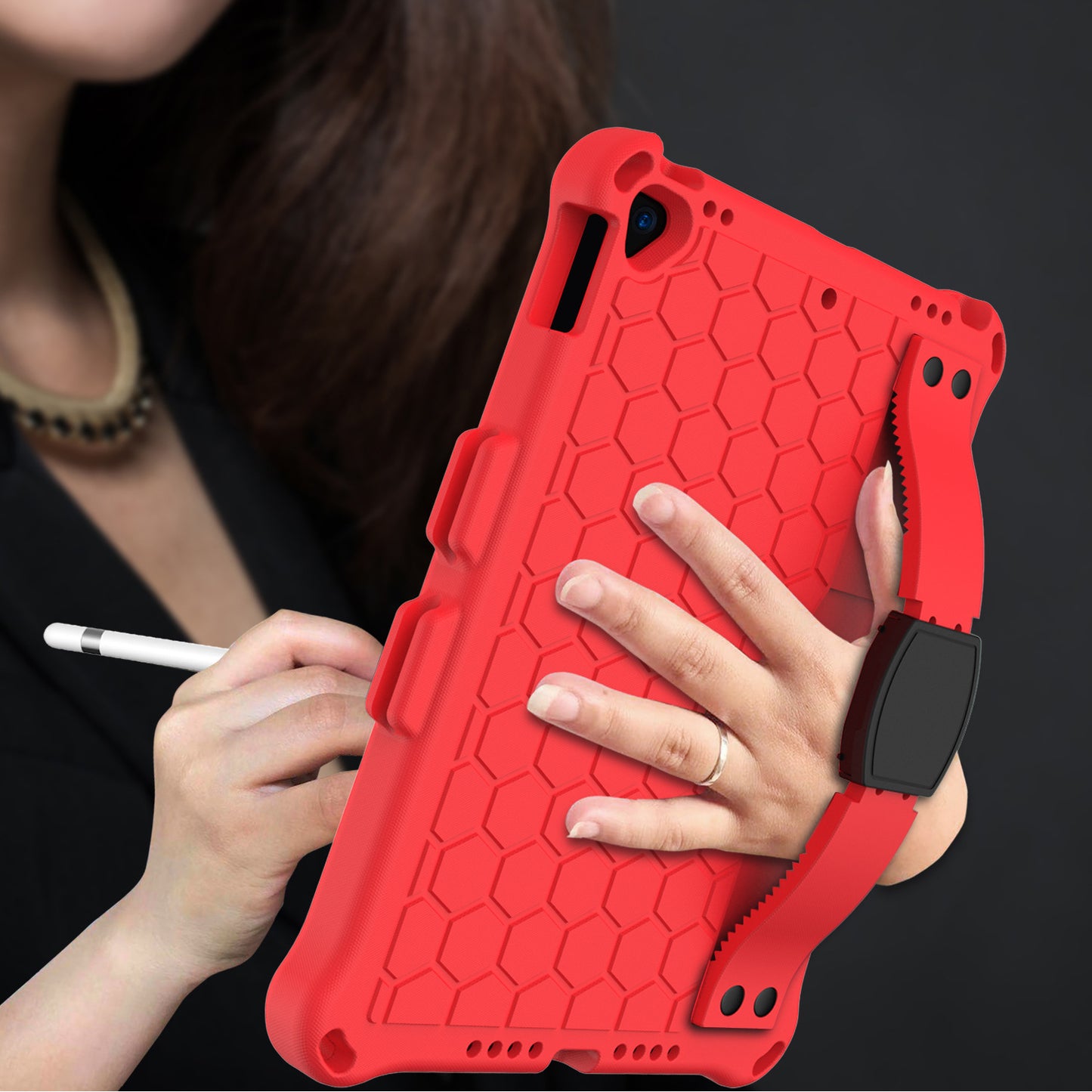Compatible with Apple, New iPad 10.2 Honeycomb EVA Cover - Enfance-Heureuse