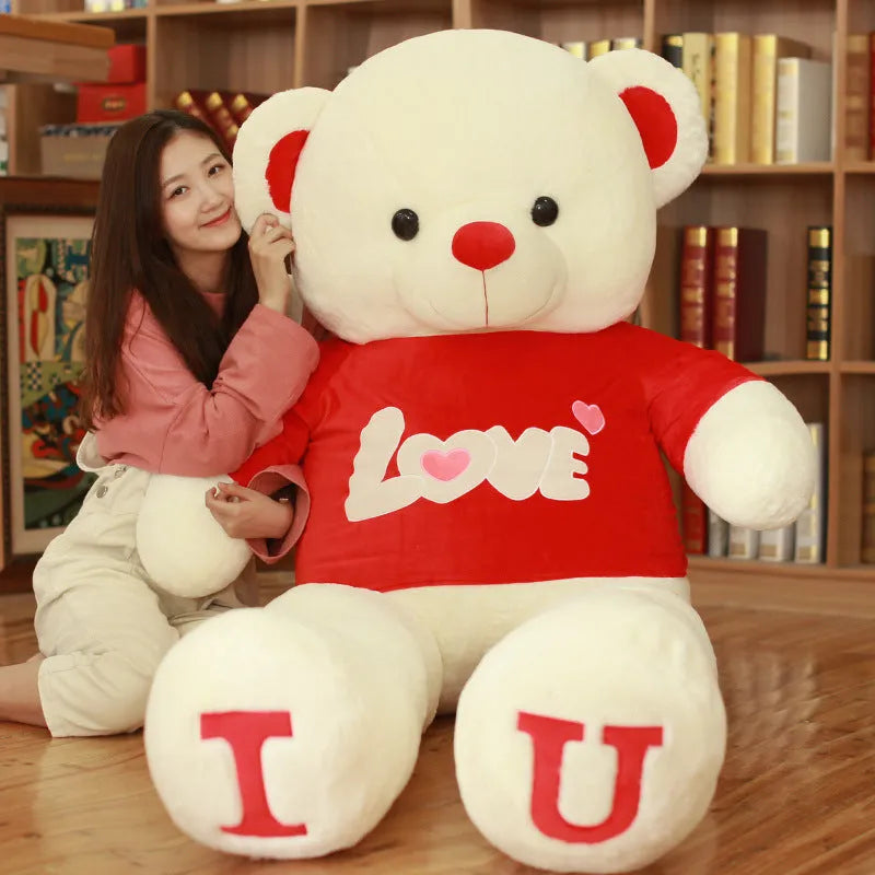 Coeur Oreiller Ours En Peluche Jouet Cadeau du Jour de Valentine - Enfance-Heureuse