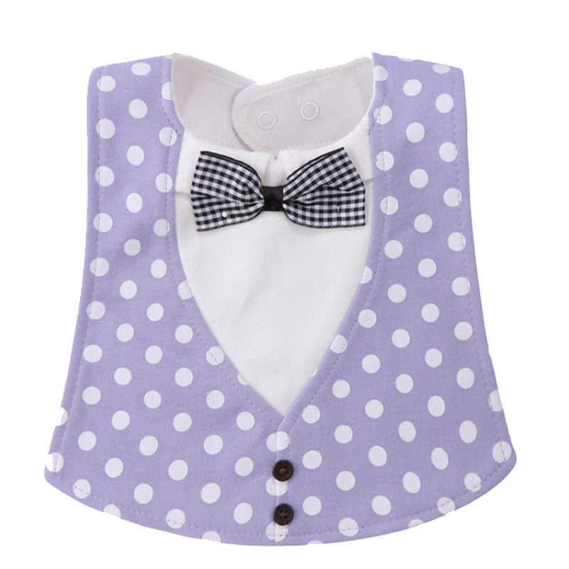 Gentleman Style Bibs Waterproof Baby Bib Novelty Burp Cloths Adjustable Newborn Toddler Infant Accessories - Enfance-Heureuse