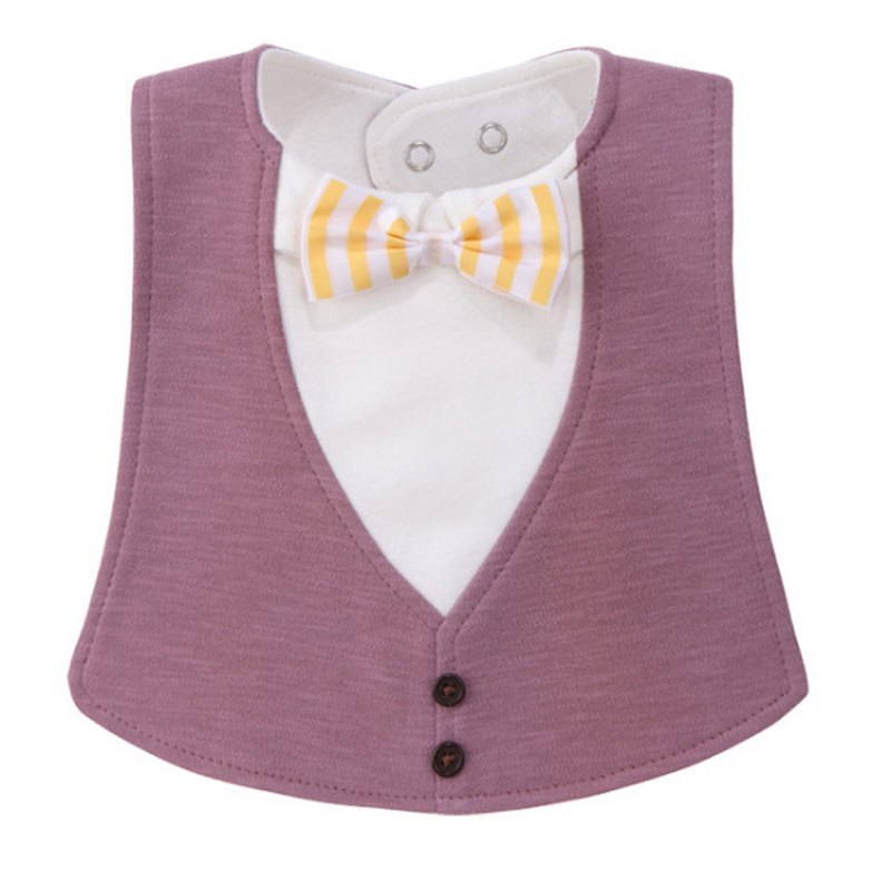 Gentleman Style Bibs Waterproof Baby Bib Novelty Burp Cloths Adjustable Newborn Toddler Infant Accessories - Enfance-Heureuse