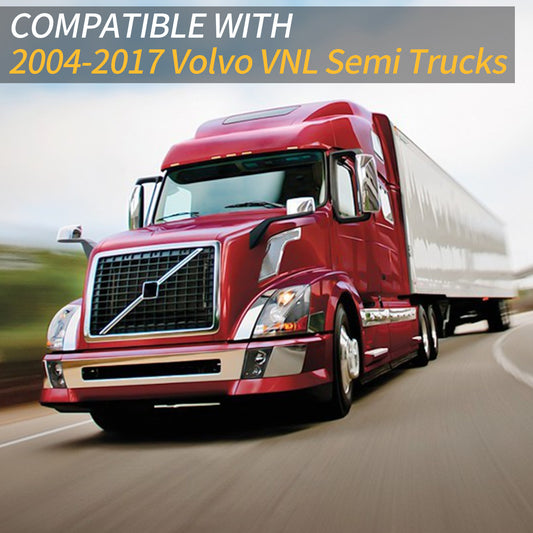 VOLVO, 2004-2017, VNL, Grille, US Version, Chrome Black, With Insect-proof Net, Revised - Enfance-Heureuse