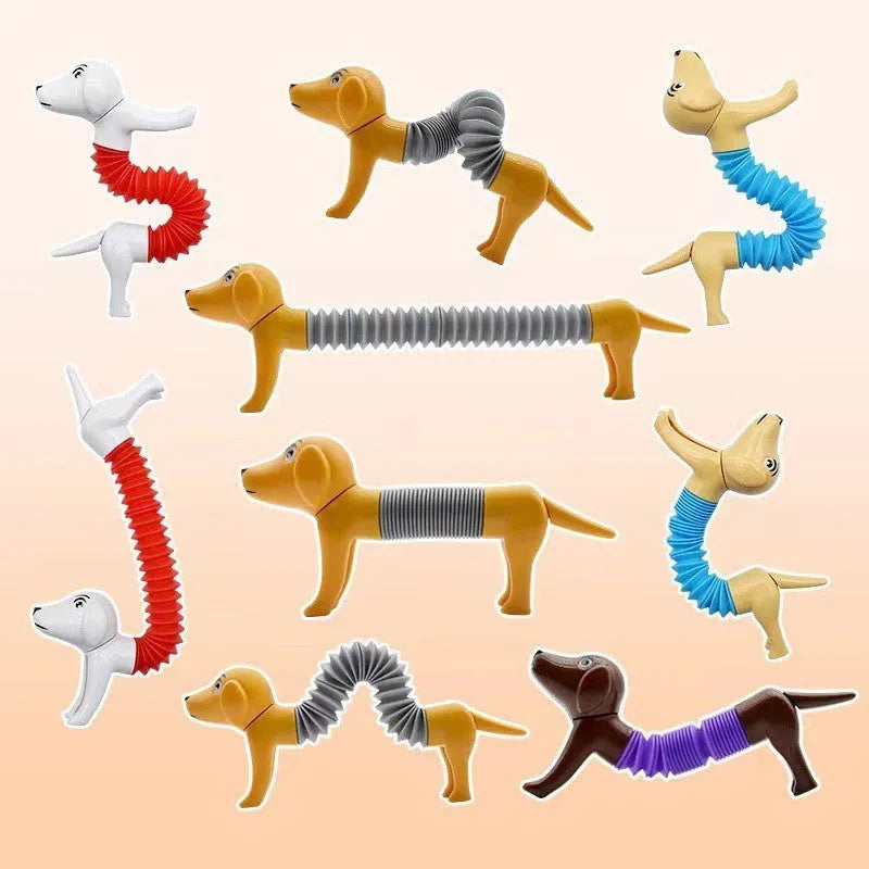 Telescopic Tube Changeable Dog Decompression Toy - Enfance-Heureuse