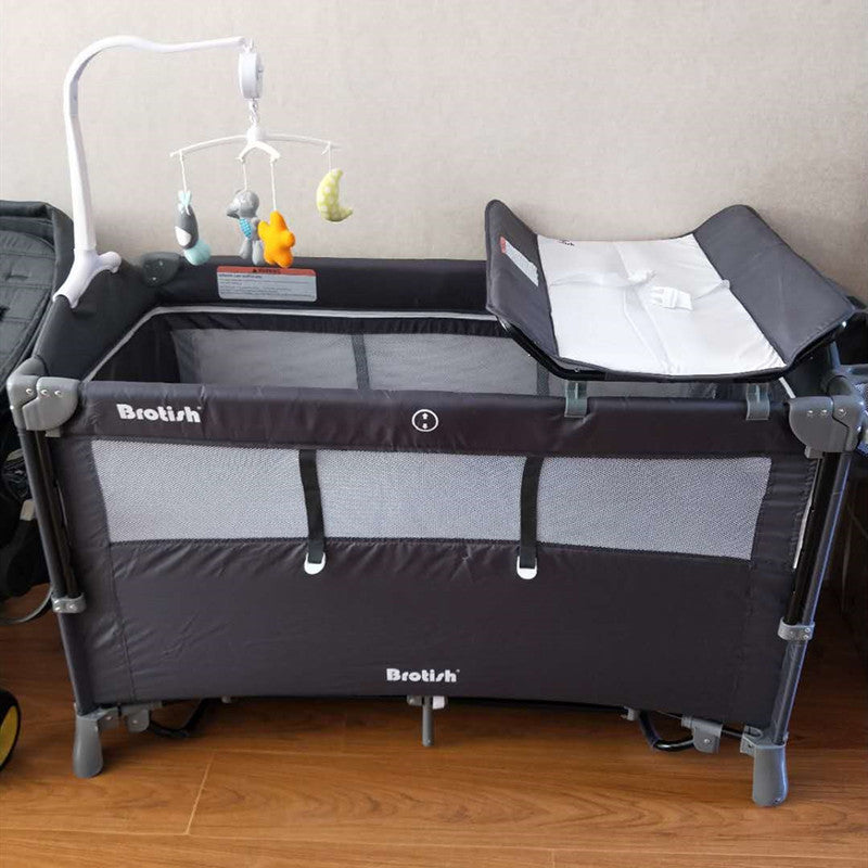 Multifunctional Baby Cot Splicing Large Bed Movable - Enfance-Heureuse
