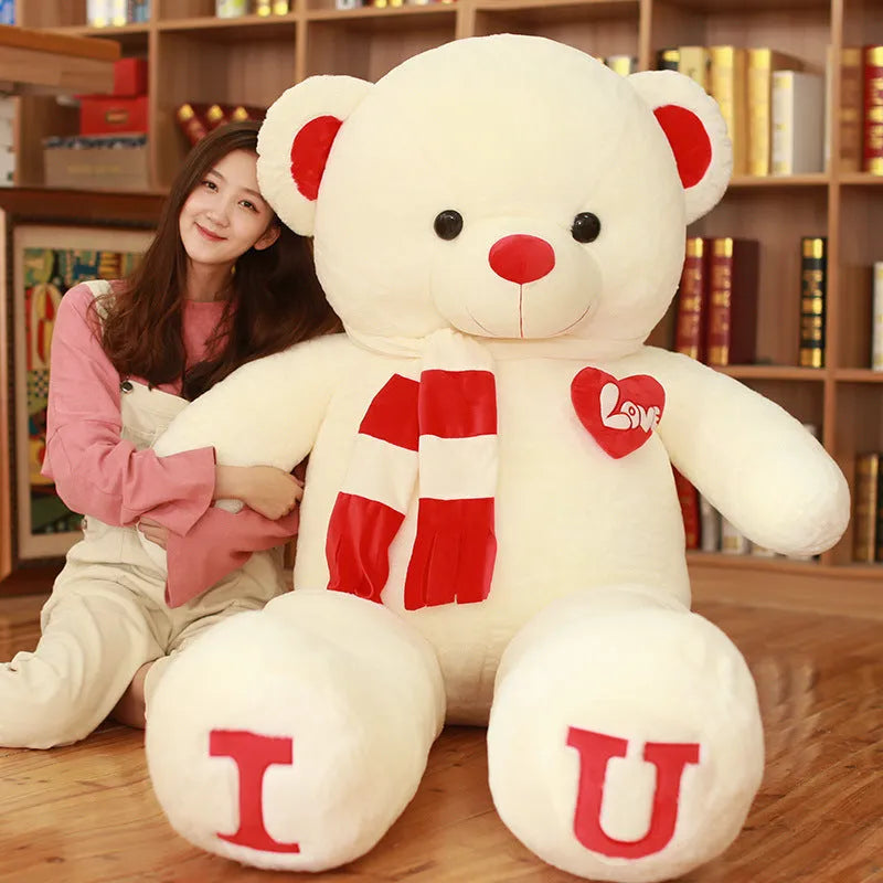 Coeur Oreiller Ours En Peluche Jouet Cadeau du Jour de Valentine - Enfance-Heureuse