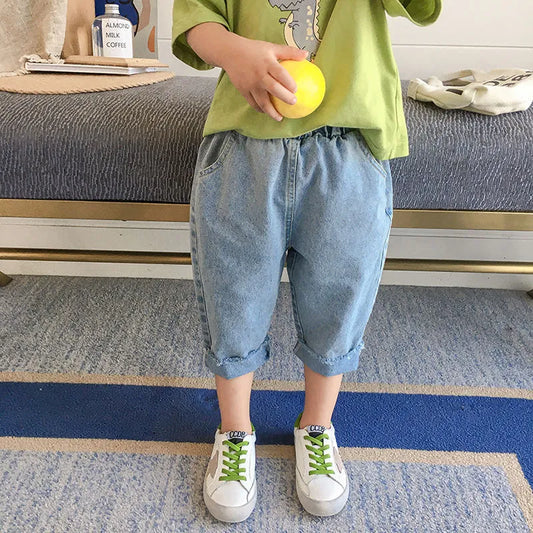 Children's cropped jeans - Enfance-Heureuse