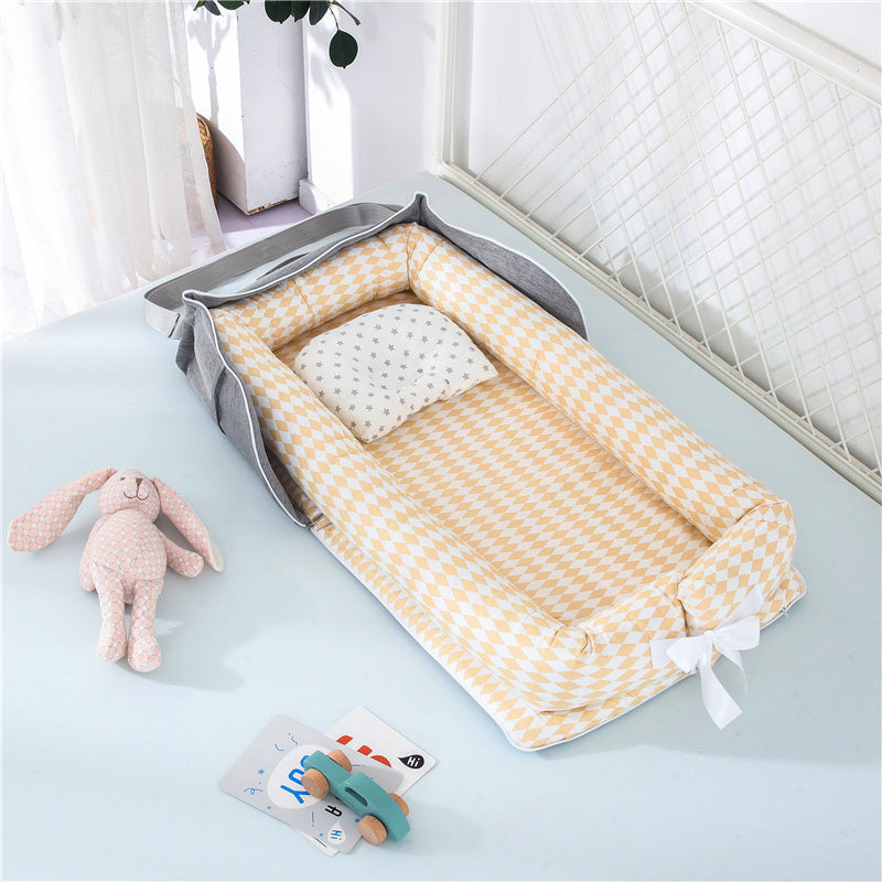 Cotton Portable Baby Crib Newborn Foldable - Enfance-Heureuse