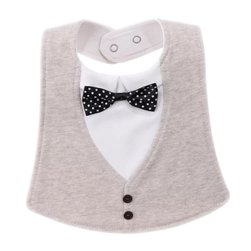 Gentleman Style Bibs Waterproof Baby Bib Novelty Burp Cloths Adjustable Newborn Toddler Infant Accessories - Enfance-Heureuse