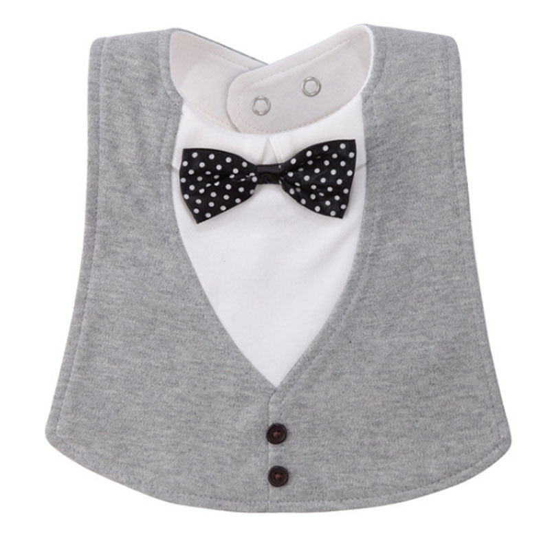 Gentleman Style Bibs Waterproof Baby Bib Novelty Burp Cloths Adjustable Newborn Toddler Infant Accessories - Enfance-Heureuse
