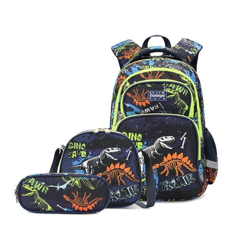 Primary School Student Schoolbag Boys Stylish And Lightweight Grade 1-3 Children Backpack - Enfance-Heureuse