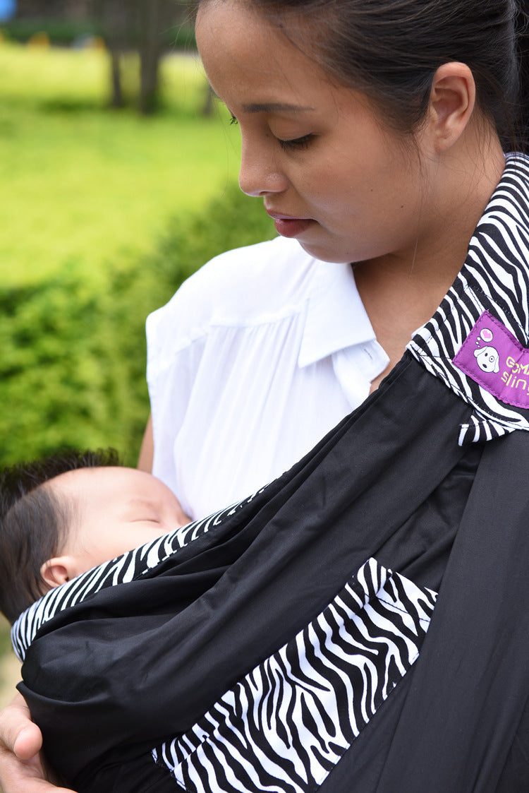 Cotton breathable sling baby carrier baby bag back pocket - Enfance-Heureuse