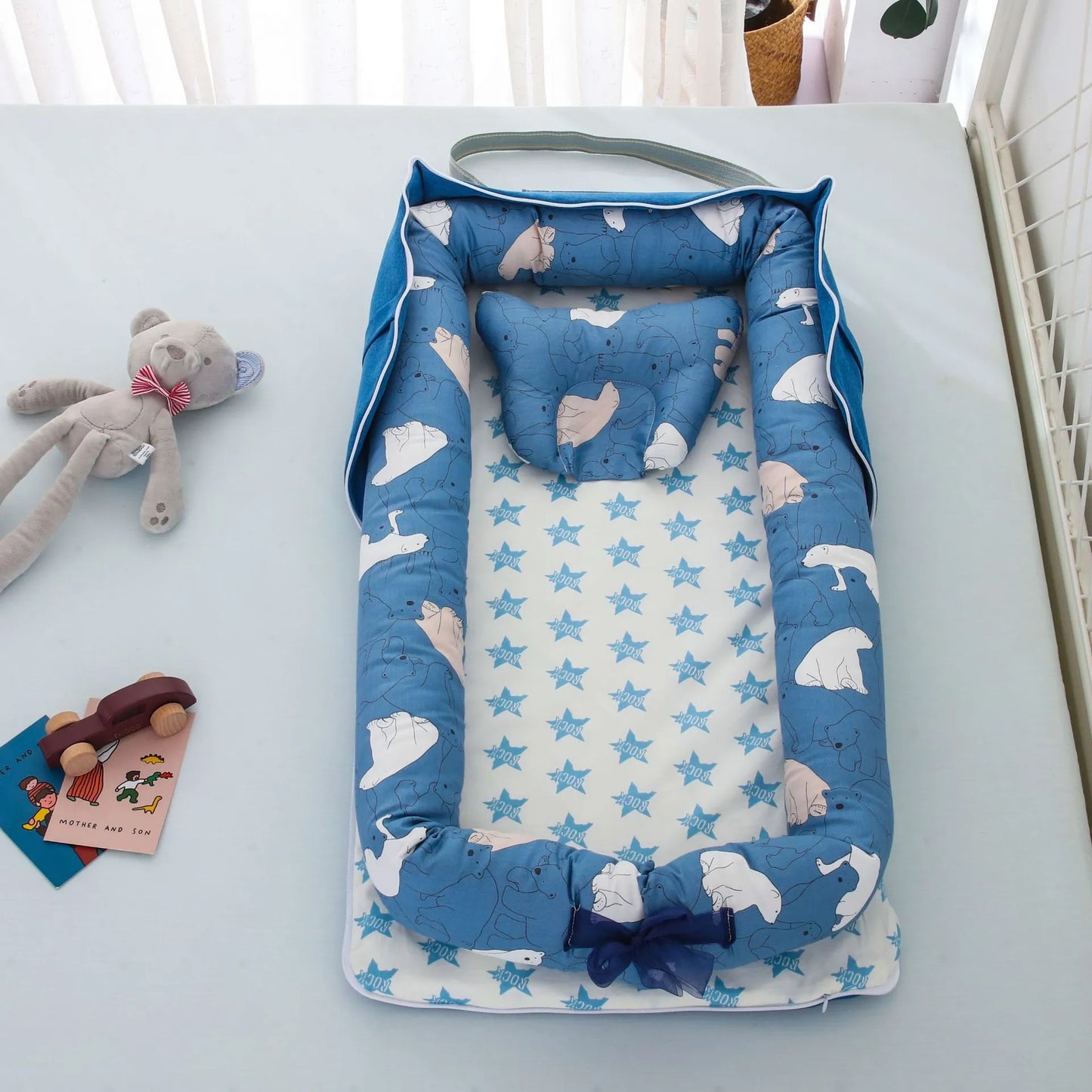 Lit bébé pliable, - Enfance-Heureuse