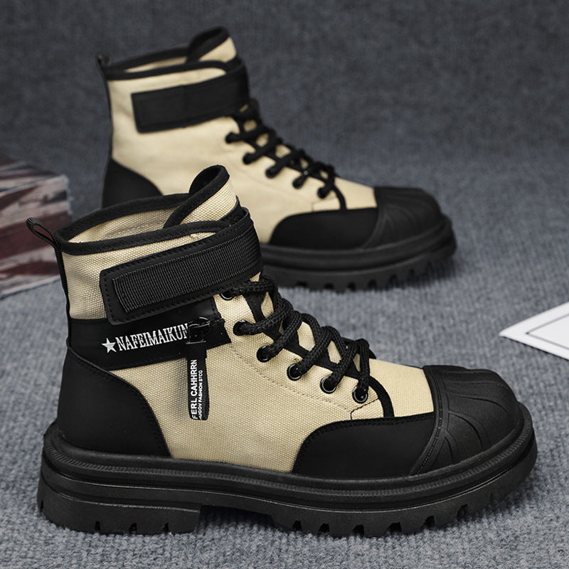 Shell Toe Thick Bottom Work Shoes Men's Boots - Enfance-Heureuse