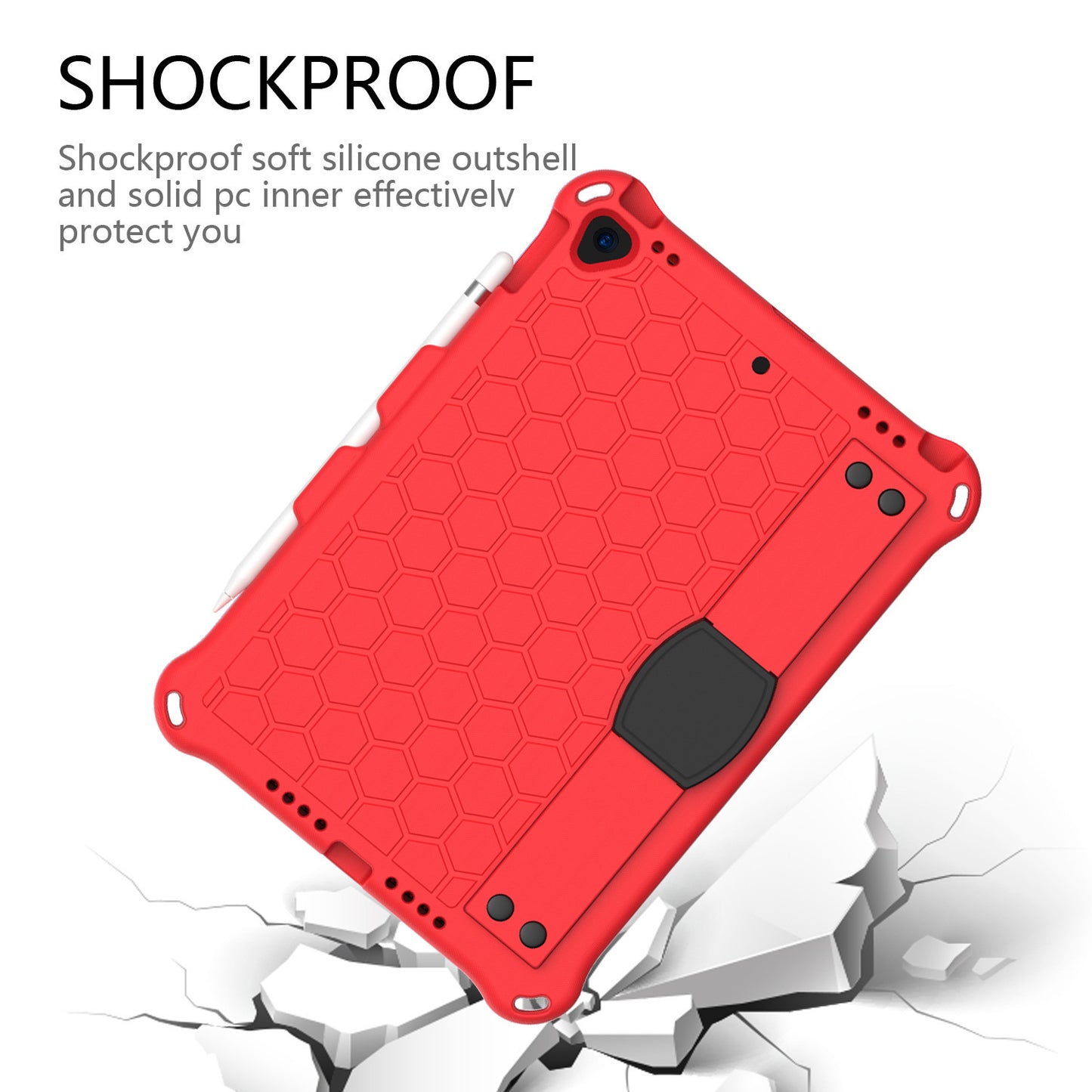 Compatible with Apple, New iPad 10.2 Honeycomb EVA Cover - Enfance-Heureuse