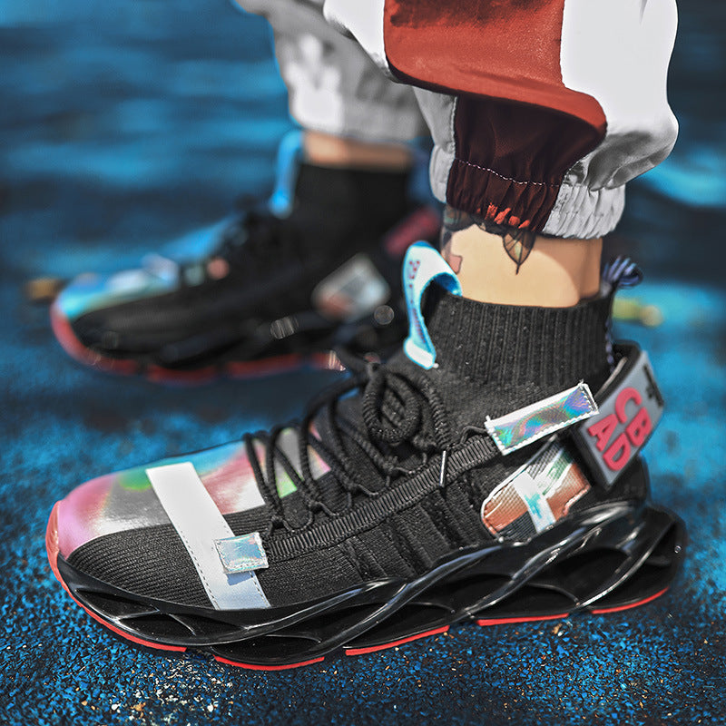Good Quality Hollow Cushioning Damping Sport Shoes Mens Athletic Jogging Sneakers - Enfance-Heureuse