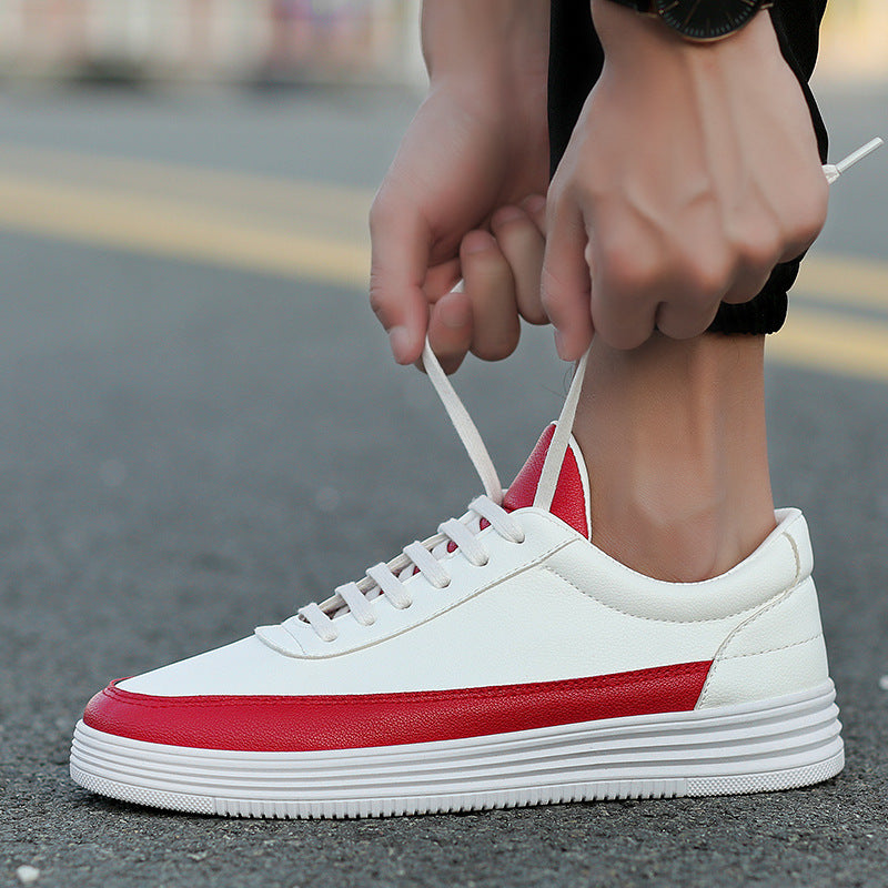 new hot white shoes mens shoes Korean all-match shoes shoes men's British wind in autumn - Enfance-Heureuse