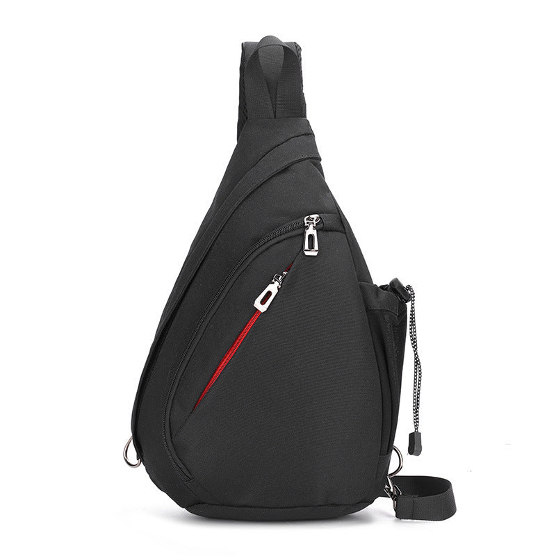 New mens close-fitting simple chest bag, leisure sports digital storage bag, multi-function messenger bag, one dropshipping - Enfance-Heureuse
