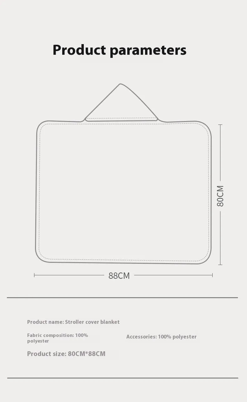 Baby Stroller Windproof And Warm Blanket - Enfance-Heureuse