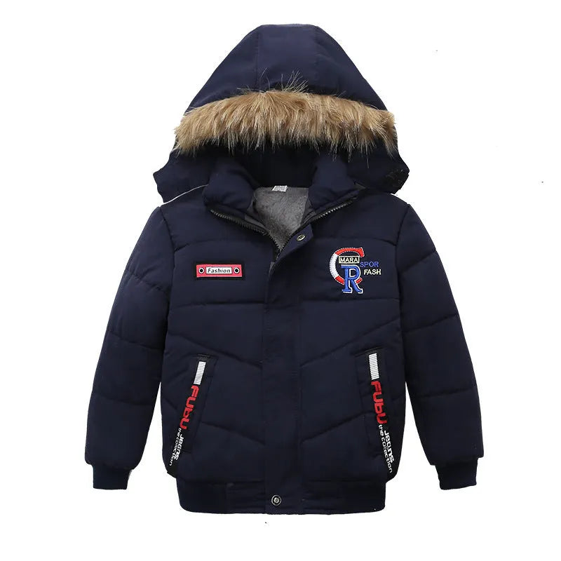 Petit Et Moyen-Taille Garçons Coton-Rembourré Vestes - Enfance-Heureuse