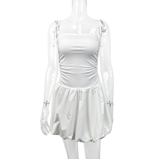 European And American Style Sexy Slim Strap Tube Top Fashion Short Dress - Enfance-Heureuse