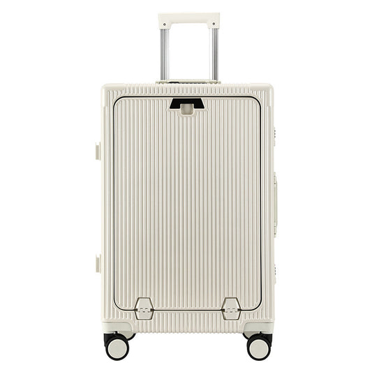 Trolley Aluminum Frame Large Capacity Front Opening Luggage - Enfance-Heureuse