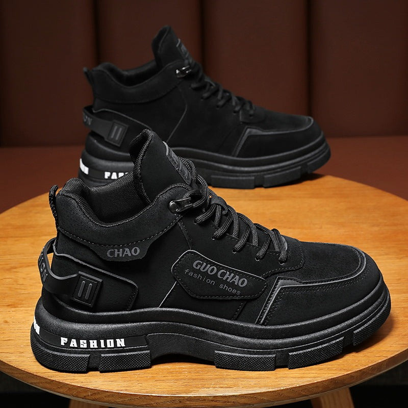 Men's Shoes Breathable High Top Working Wear Shoes Non-slip Casual Boots - Enfance-Heureuse