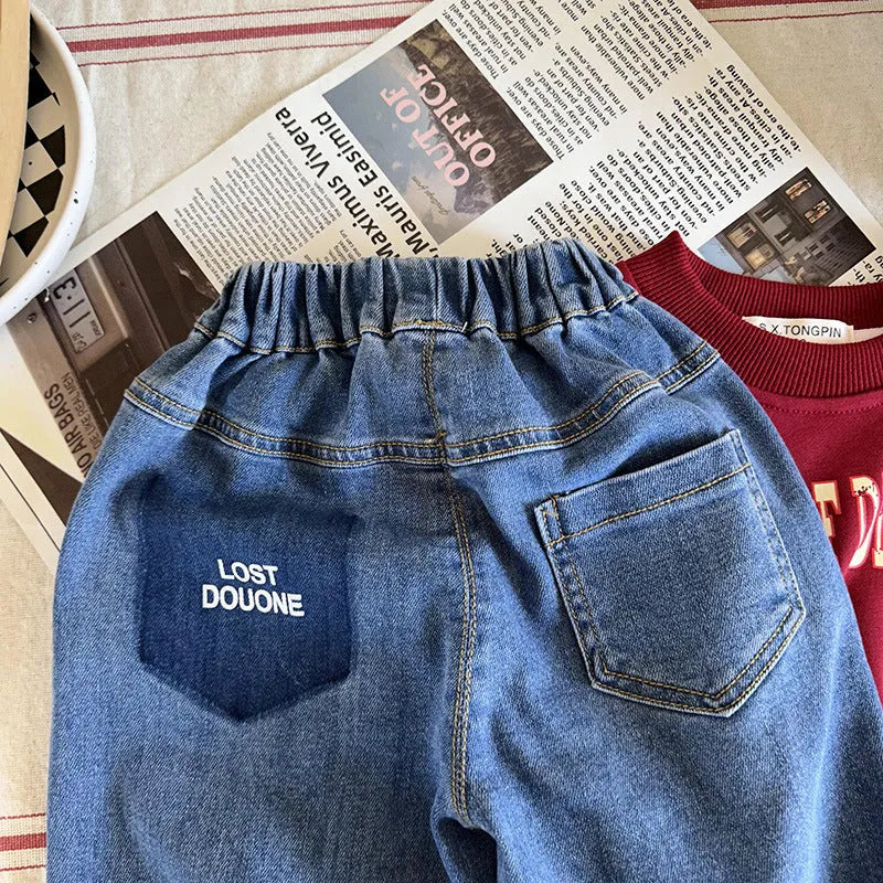 Jeans For Children In Spring Wear - Enfance-Heureuse
